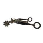 Espuelas de hierro pulido modelo criolla trébol con garra