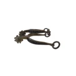 Espuelas de hierro pulido modelo criolla trébol pihuelo corto - Image 2