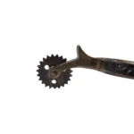 Espuelas de hierro pulido modelo criolla con roseta y garra - Image 3