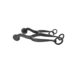 Espuelas de hierro cepillado roseta pihuelo curvo - Image 2