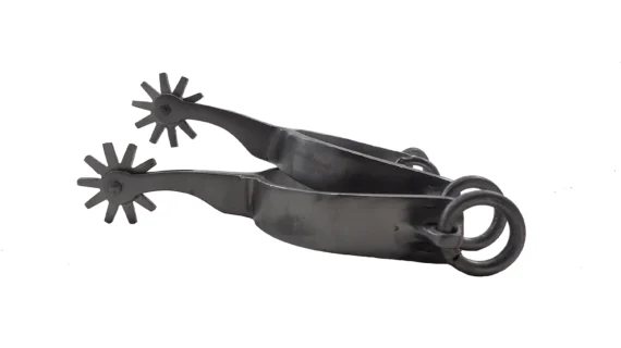Espuelas de hierro cepillado modelo cuarto de milla 10 puntas cuadradas