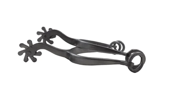 Espuelas de hierro cepillado roseta veleta