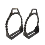 Estribos de hierro pulido modelo criollo retorcido - Image 3