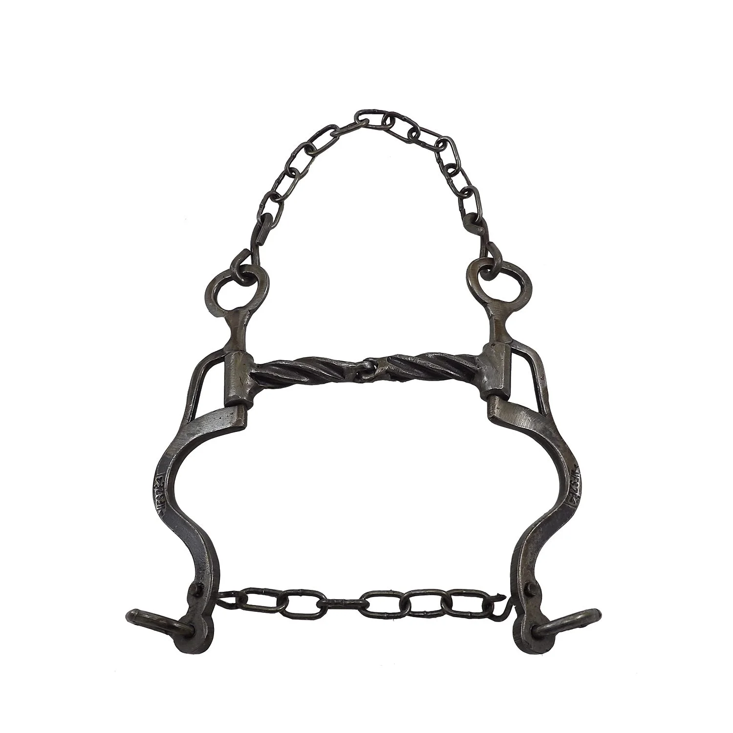 tcr-6918-7-1772131751.webp Freno filete de hierro pulido pata 5 torcido cuadrado - Image 1