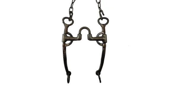 Freno de hierro pulido pata recta cuatro movimientos