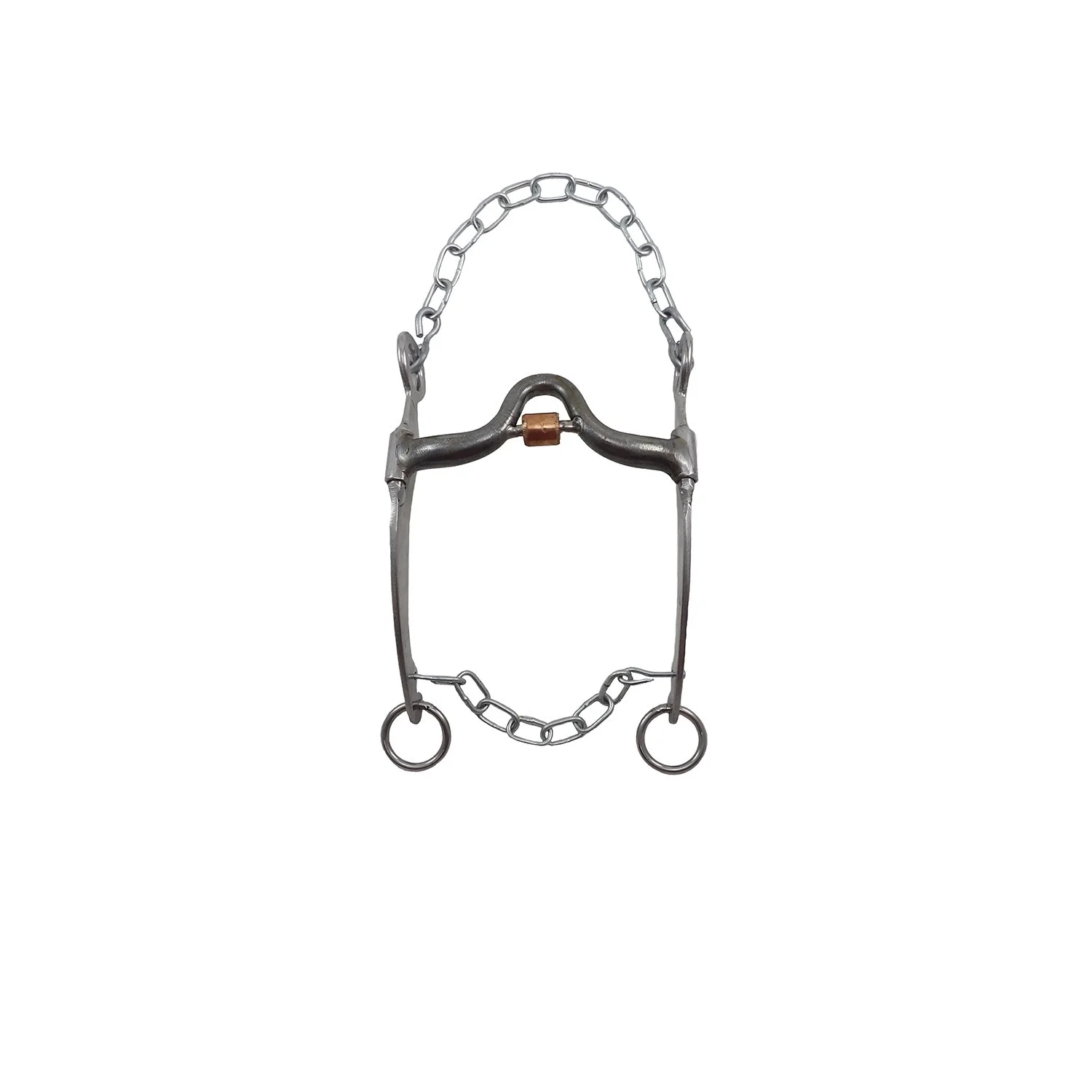 tcr-692210-1772138886.webp Freno puente medio campero de hierro pulido con rollo de cobre y patas de acero inoxidable - Image 1