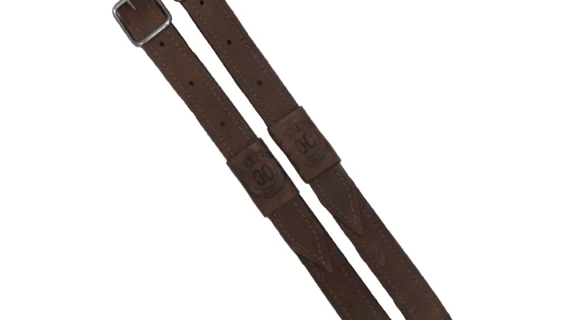 Estriberas de suela con refuerzo color marrón para freno de oro