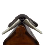 Montura freno de oro número 2 peineta redonda color marrón - Image 6