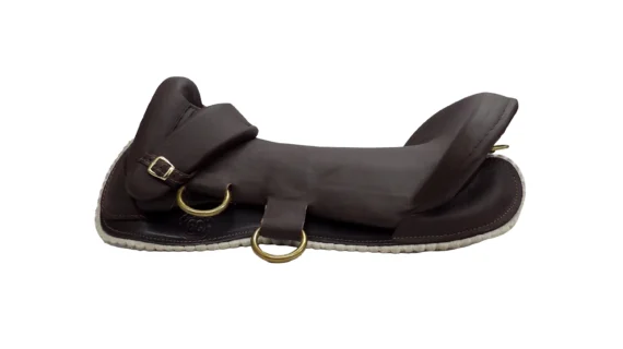 Montura freno de oro de caucho con encimera número 2 color marrón