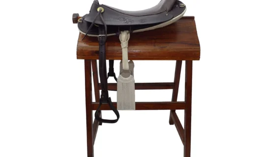 Montura cuarto de milla eva completa color marrón