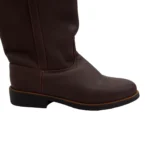 Botas de cuero caña larga dura marrón - Image 7