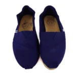 Alpargata de lona azul con fondo de goma eva para niños - Image 2