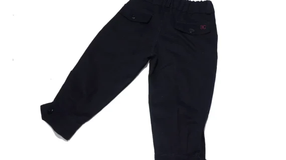 Bombacha de gabardina azul para niños