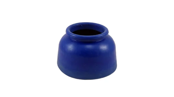 Campana de goma azul grande
