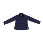 Campera de dama matelasseada de microfibra color azul - Image 4