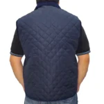 Chaleco de hombre matelasse azul - Image 3