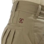 Bombacha de gabardina beige para dama - Image 3