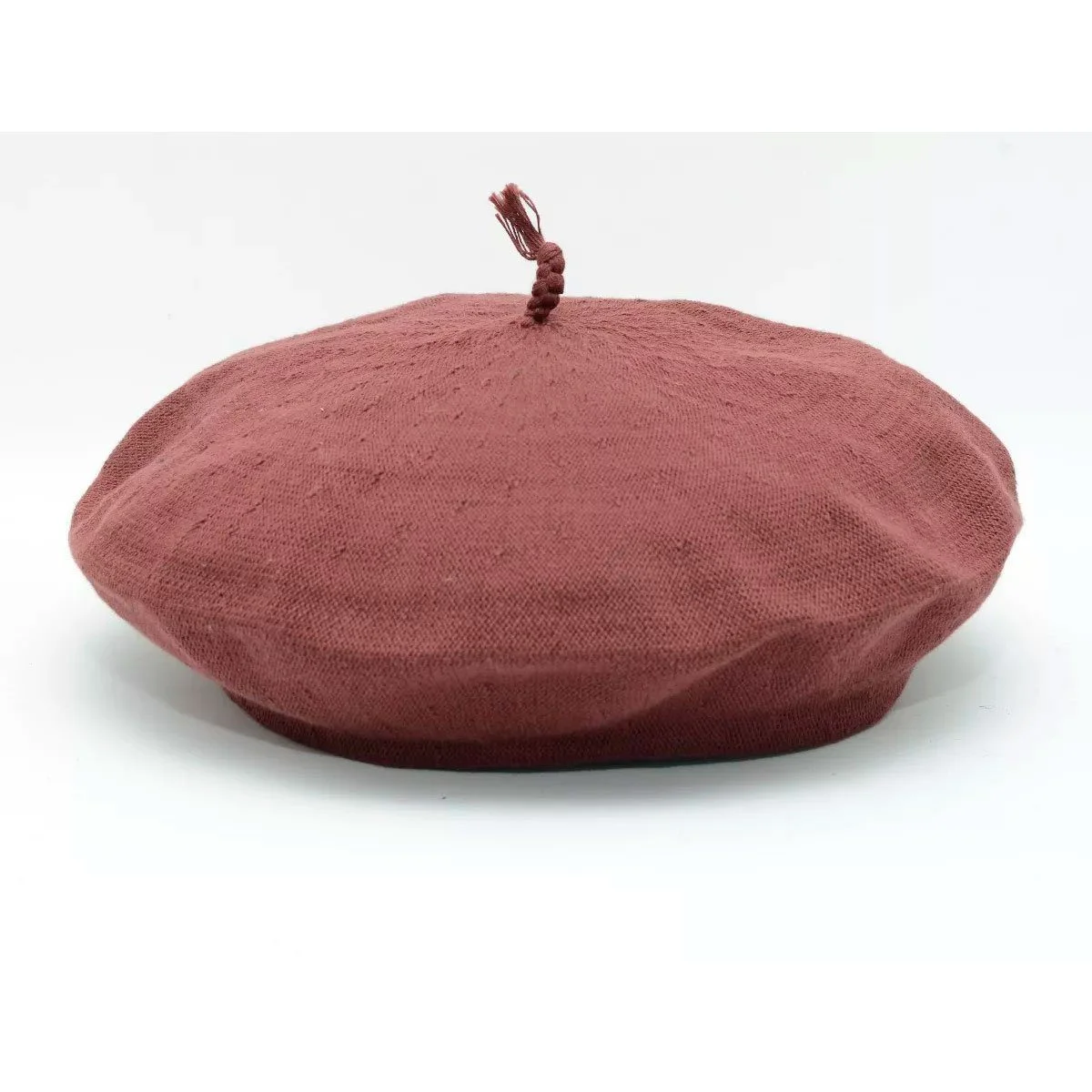 tcrbo4084-1772139296.webp Boina de algodón con tafilete bordo Tolosa - Image 1