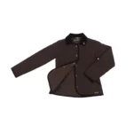 Campera de dama matelasseada de microfibra color chocolate - Image 5