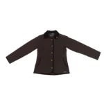 Campera de dama matelasseada de microfibra color chocolate - Image 4