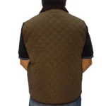 Chaleco de hombre matelasse marrón - Image 2
