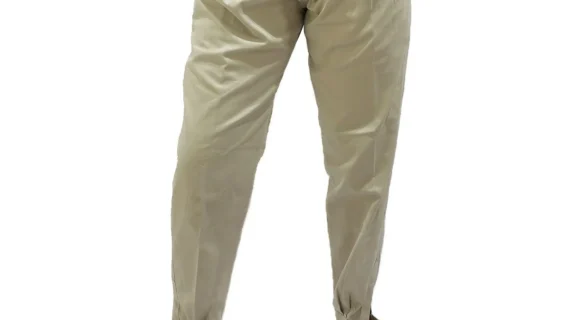 Bombacha de gabardina crudo para dama