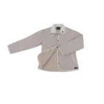 Campera de dama matelasseada de microfibra color crudo - Image 5