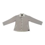 Campera de dama matelasseada de microfibra color crudo - Image 4
