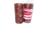 Hilo de nylon encerado color marrón bobina chica marca Pillver