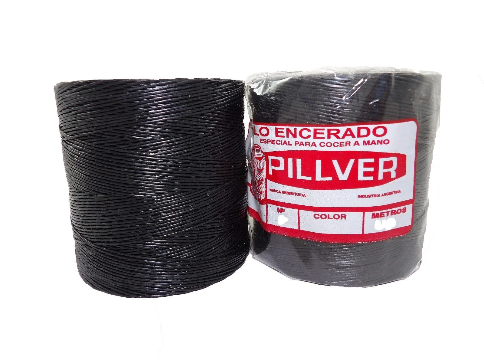 tcrng1360-1772148046.webp Hilo de nylon encerado color negro bobina grande marca Pillver - Imagen 1