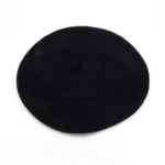 Boina de algodón con tafilete negra Tolosa