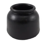 Campana de goma negra mediana