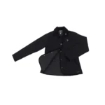 Campera de dama matelasseada de microfibra color negro - Image 5