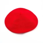 Boina de algodón con tafilete roja Tolosa