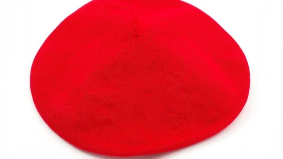 Boina de algodón con tafilete roja Tolosa