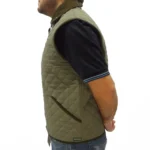 Chaleco de hombre matelasse verde - Image 3