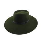 Sombrero pampa liverpool paño de lana ala 10 verde