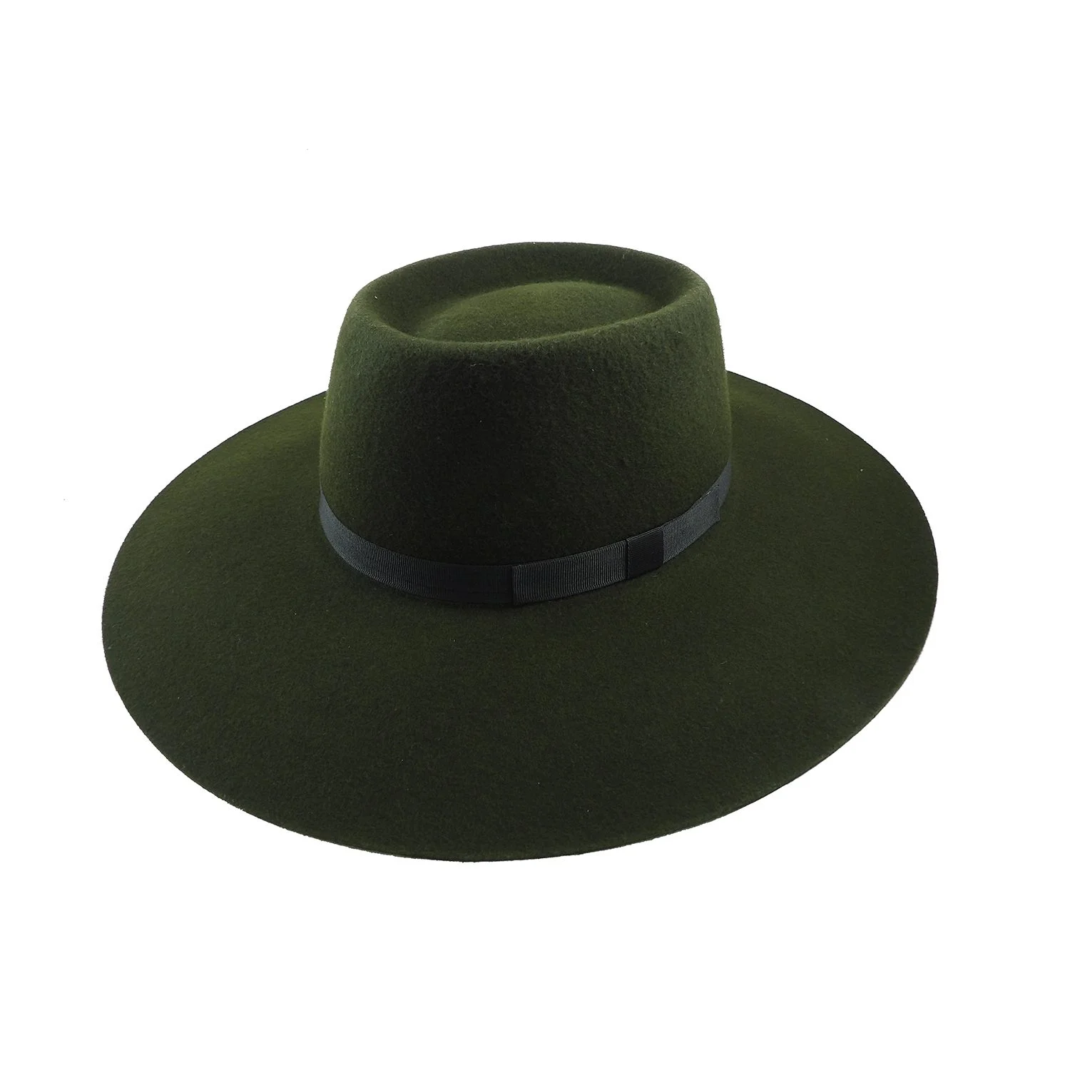tcrve6934-1772146862.webp Sombrero pampa liverpool paño de lana ala 10 verde - Image 1