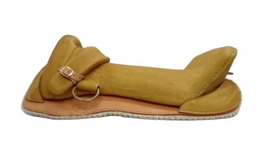 Montura freno de oro de caucho color óxido