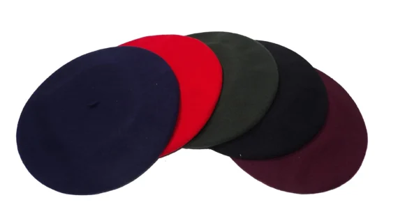 Boina de pura lana con tafilete Tolosa