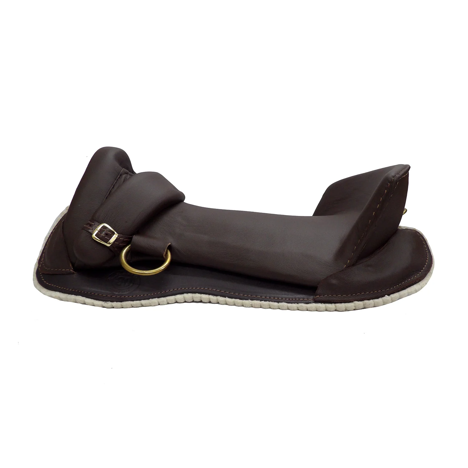 wc-producto-45128-1772140650.webp Montura freno de oro de caucho color marrón - Image 1