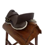 Montura freno de oro de caucho color marrón - Image 6