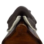 Montura freno de oro de caucho color marrón - Image 5