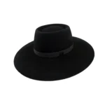 Sombrero pampa liverpool paño de lana ala 10 negro