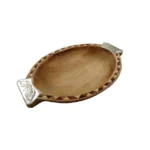 Batea de madera pacará con detalles en alpaca - Image 9