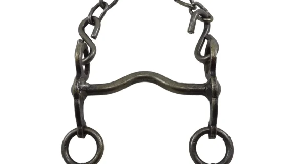 Freno medio puente de hierro pulido para pony