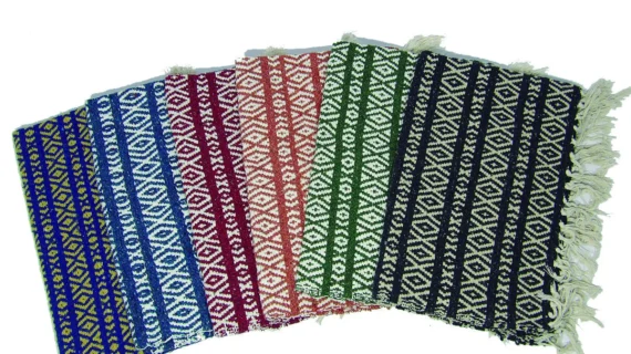 Matra de algodón con rombo