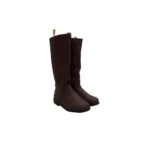 Botas de cuero caña dura para niño