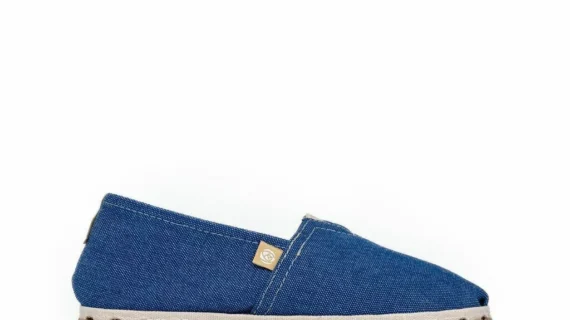 Alpargata de yute modelo Oxford Azul