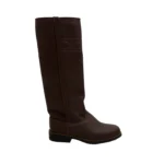 Botas de cuero caña larga dura marrón - Image 2